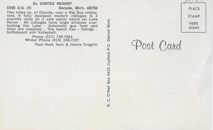 El Cortez Resort - Old Postcard View (newer photo)